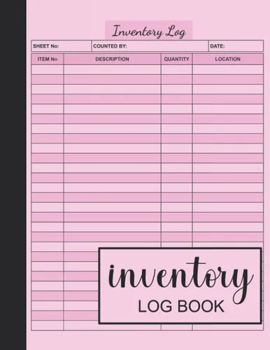 Inventory Log Book Simple Inventory Book For Small Business Or Personal Inventory Log Sheets 8.5" X 11" 130 Pages