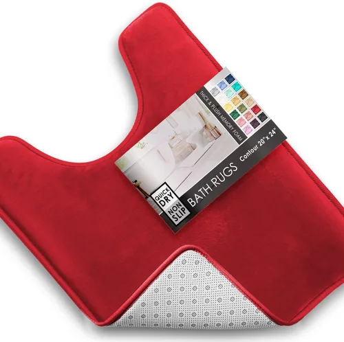 Vista 19 de Clara Clark tapete para baño, regadera o tina, de gomaespuma, negro, antiderrapante