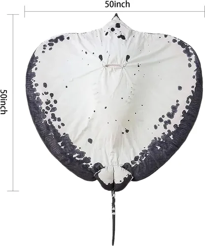 Vista 2 de Animal de Peluche Mantarraya Manta Raya, Capa Gigante de Felpa Suave Usable, Manta para Mascotas, Tapete de Piso para Casa, Viajes, Oficina, Camping