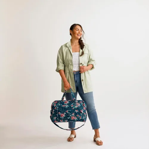 Vista 5 de Vera Bradley Bolsa de viaje Grand Weekender de algodón para mujer