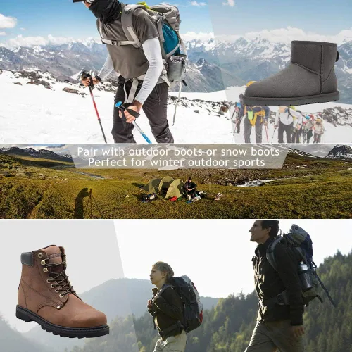 Vista 6 de Calcetines de cobre, calcetines unisex FOOTPLUS con suela acolchada para soporte de arco, atléticos, para correr, senderismo, Cobre
