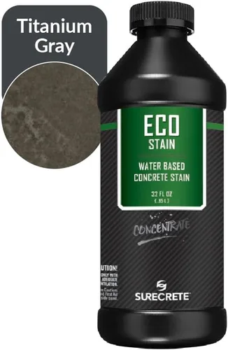 Vista 5 de Surecrete Eco Stain - Tinte a base de agua para hormigón, probador de 4 onzas, nogal