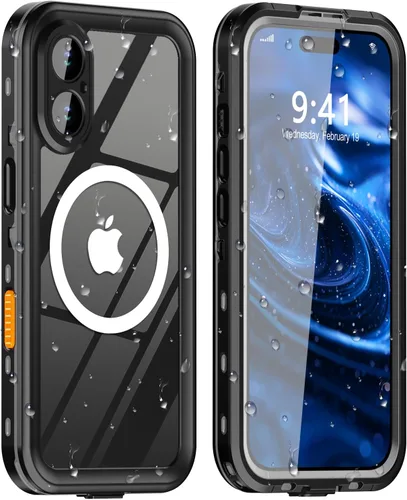 Vista 12 de Funda impermeable diseñada para iPhone 12, cuerpo completo, a prueba de polvo, a prueba de golpes, protector de pantalla integrado