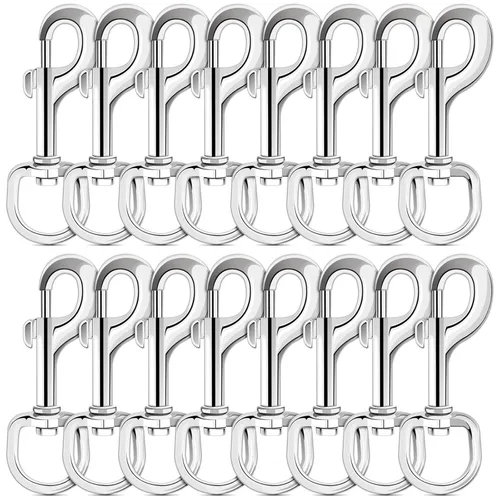 Vista 9 de ERKOON Ganchos de perno giratorios con ojo giratorio extra grandes de 4.23 pulgadas, capacidad de carga de 220 libras, clips de bandera de extremo
