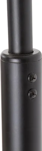 Vista 7 de SH Lighting - Lámpara de pie de arco ajustable de acero con base de mármol