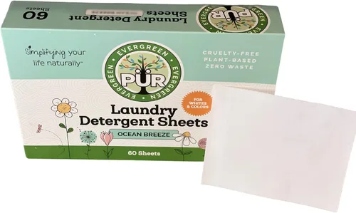 Vista 2 de Hojas de detergente para ropa - Fabricado en Suecia - A base de plantas - Vegano - Hasta 120 cargas - Cero residuos - Compostable - Sin plástico