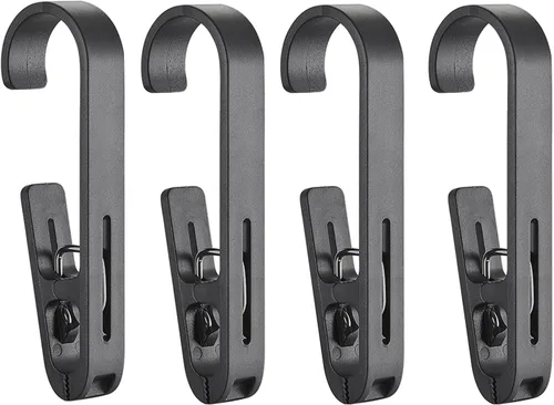 Vista 15 de Gancho grande para ropa sucia, 8 piezas, clips para calcetines, clips de lavandería con resortes, clavijas de plástico fuerte para línea de secado