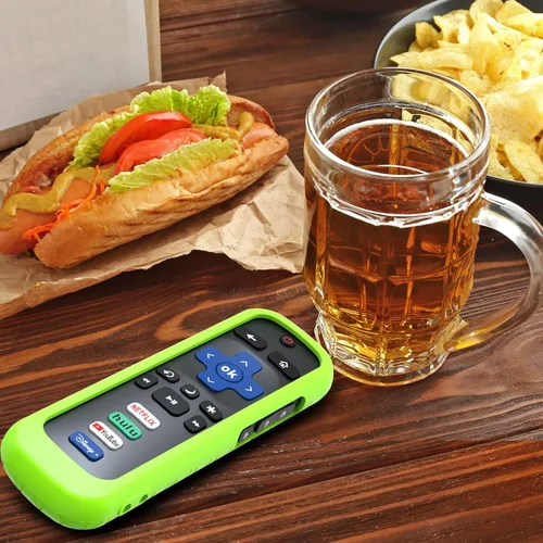 Vista 4 de Paquete de 3 fundas para control remoto para Roku, cubierta de batería para TCL Smart TV Steaming Stick, controlador protector de silicona, funda