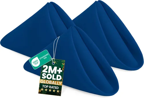 Vista 27 de Utopia Home Paquete de 24 servilletas de tela de 20 x 20 pulgadas, servilletas de cena 100% poliéster con bordes dobladillos, servilletas lavables