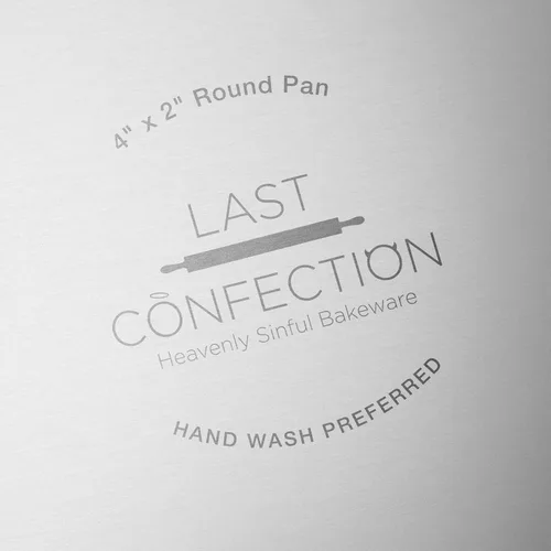 Vista 5 de Last Confection Molde Redondo de Aluminio para Pastel Utensilios Profesionales para Hornear (varios tamaños), 4" x 2", Plateado