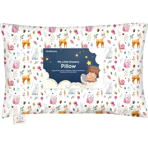 Vista 17 de KeaBabies - Almohada con funda para niños pequeños, almohada My Little Dreamy de 13 x 18 pulgadas (ABC Land)