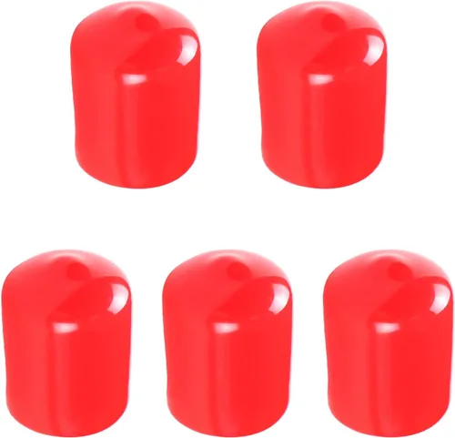Vista 13 de Aopin Cubierta de tapa de extremo redondo de goma de 1.06 pulgadas (1.063 in), protectores de rosca de tornillo de PVC flexible de tubería