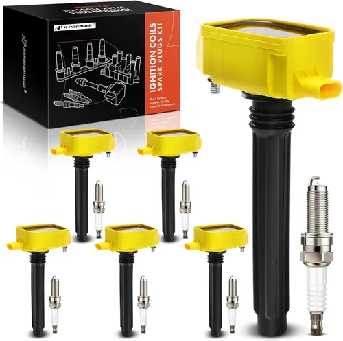 Vista 11 de A-Premium Juego de 6 bobinas de encendido pack y bujías de iridio compatibles con Jeep Grand Cherokee 2016-2018 Wrangler Dodge Durango Chrysler