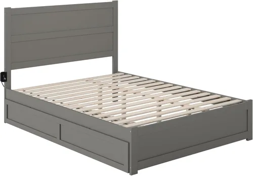 Vista 95 de AFI NoHo - Cama de plataforma de tamaño individual con estribo y cama corrediza individual en espresso