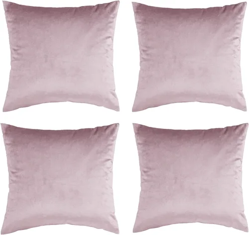 Vista 29 de GIGIZAZA Fundas de almohada decorativas de terciopelo color champán, fundas de almohada para sofá (18 x 18 pulgadas, 4 piezas, champán)