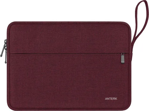 Vista 9 de Funda para portátil de 13 pulgadas, resistente al agua, con asa, a prueba de golpes, bolsa protectora para laptop compatible con MacBook Air / Negro
