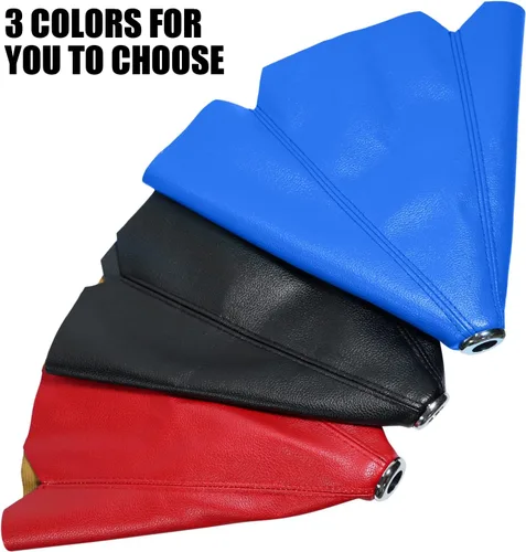 Vista 6 de Funda de polvo universal para pomo de cambio de coche de PU cuero, para cambio manual/automático (Rojo)