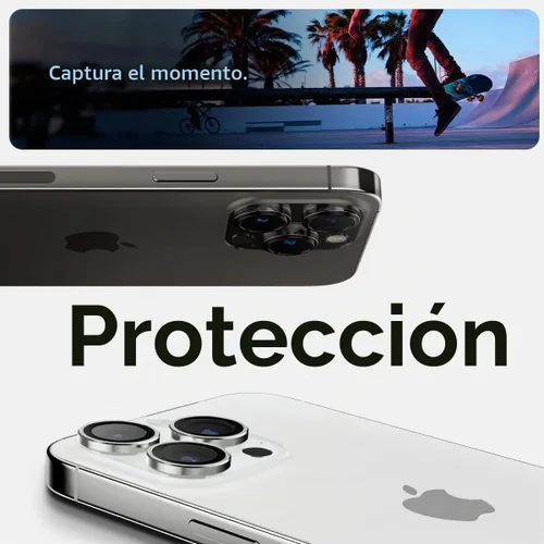 Vista 4 de Spigen Protector de cámara para iPhone 17 Pro Max, 17 Pro, 16 Pro Max, 16
