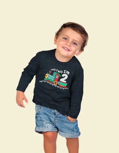 Vista 4 de Unordinary Toddler Camisa de 2 cumpleaños para niño Chugga Chugga Two Two Train im Two Year Old Second Birthday