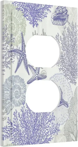 Vista 160 de Cubiertas decorativas para placa de interruptor, bandera estadounidense, receptáculo de 1 banda, placa de pared dúplex, cubierta de interruptor