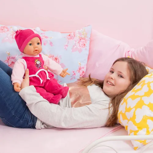 Vista 6 de Bayer: Muñeca de bebé multifunción - 18" 46cm - Sonidos y movimientos realistas - Cuerpo suave y ojos que se cierran