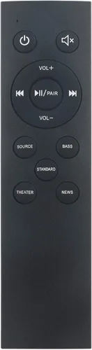 Vista 2 de Beyution NS-HTSB22 - Control remoto de barra de sonido de repuesto para sistema de barras de sonido Insignia NSHTSB22 con control remoto