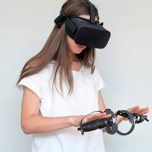 Vista 7 de Skywin Grip For Controllers - Anti Drop Touch Grip For Controllers - Compatible with Oculus Rift S and Quest VR Controllers