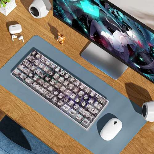 Vista 7 de GMKWTL Teclas de anime PBT – 108 teclas, teclas XVX japonesas personalizadas retroiluminadas, perfil OEM para teclado mecánico 61/87/104/108 Cherry
