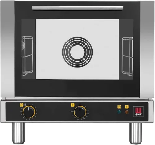Tecnoeka EKFA 312 S1 Evolution - Horno eléctrico de convección compacto con (3) capacidad de bandeja de tamaño medio de 13 x 18 pulgadas y modos de