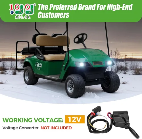 Vista 2 de 10L0L Kit de señal de giro para carrito de golf para Yamaha Club Car EZGO TXT RXV, interruptor universal de señal de giro para carrito de golf