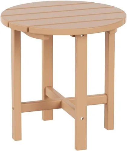 Vista 71 de Costaelm Mesas Laterales Cuadradas para Exteriores, Mesas de Patio Adirondack para Exteriores, Mesa Lateral de Patio de HDPE Resistente a