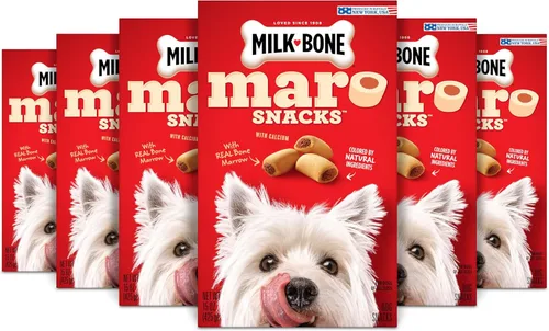 Vista 8 de Milk-Bone MaroSnacks Golosinas para perros pequeños con sabor a tocino con médula ósea, 40 onzas (paquete de 2) (el diseño del empaque puede variar)