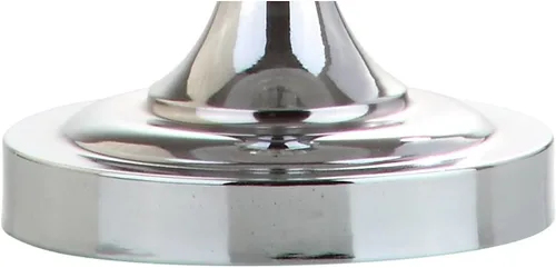 Vista 6 de JONATHAN Y JYL2046A - Lámpara de mesa LED transparente de cristal acanalado de 27 pulgadas, lámpara de noche tradicional cromada para sala de estar