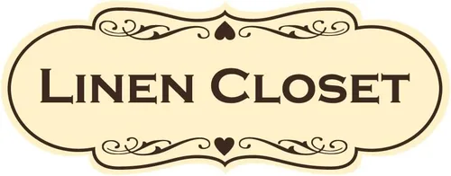 Vista 20 de Letrero de armario de lino de diseñador (negro) - Pequeño