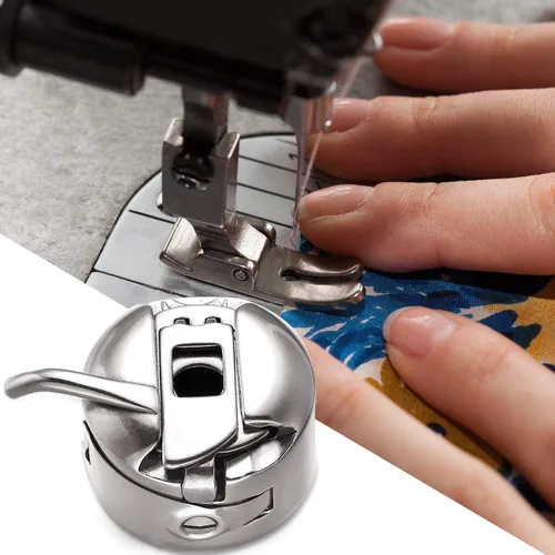 Vista 6 de Caja de bobina para máquina de coser de acero inoxidable para carga frontal, máquinas de 15 clases, adecuada para máquinas de coser del hogar