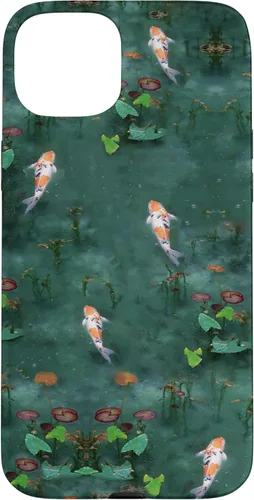 Vista 9 de Emerald Green Majestic Zen Water Garden Japanese Koi Fish Case for iPhone 17