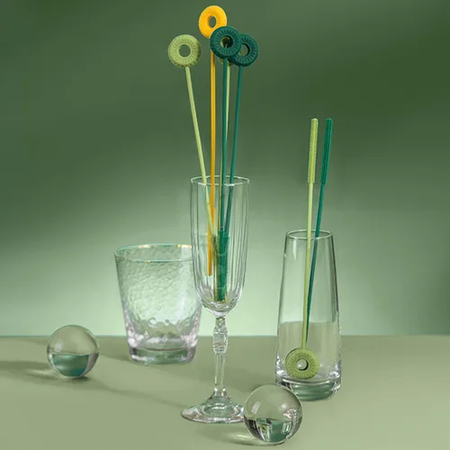 Vista 7 de 1 paquete de cepillo de silicona para botellas, cepillo limpiador de pajitas pequeñas, cepillos de limpieza de botellas de 9 pulgadas, cepillo