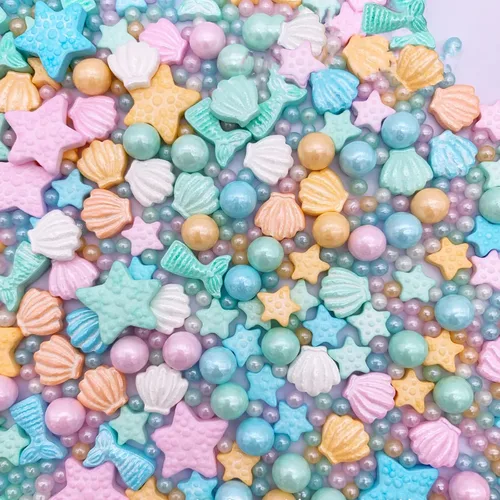 Vista 6 de Chispas comestibles rosas de verano, chispas para helado, chispas de dulce para hornear, decoraciones comestibles para pasteles, adornos