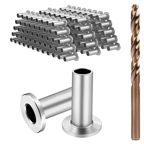 Vista 14 de BLIKA Paquete de 20 fundas protectoras de acero inoxidable para barandillas de cable de cubierta de 1/8 pulgadas, 5/32 pulgadas o 3/16 pulgadas