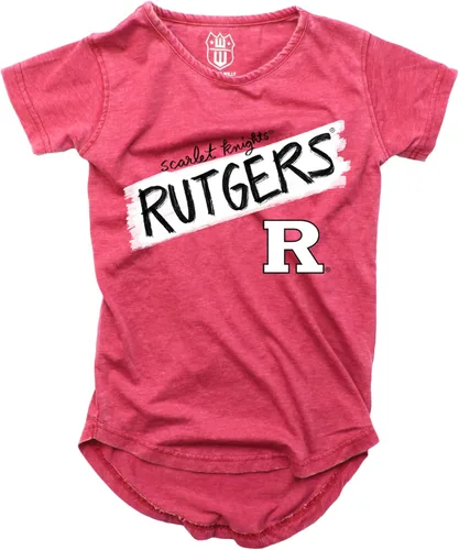 Vista 59 de Wes and Willy NCAA - Camiseta Burnout para niñas S/S