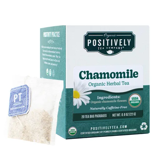 Vista 82 de Organic Positively Tea Company, Bolsas de té herbal de hibisco, 100 unidades, bolsas de té ecológicas, sin OGM