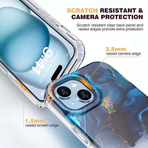Vista 38 de DIACLARA - Funda transparente compatible con iPhone XR 6.1 pulgadas 2018