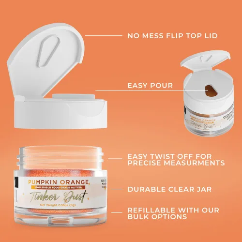 Vista 206 de Bakell - Brillantina 100% comestible, Tinker Dust®, 5 g, color negro, vegano, certificado Kosher, para pasteles, cupcakes, paletas, bebidas y postres