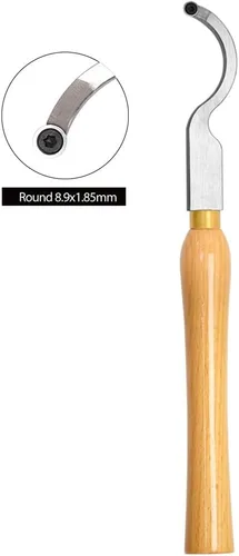 Vista 6 de Herramienta de torneado de madera hueco para cuello de cisne, barra de herramientas de cincel de torno con punta de carburo con cortador
