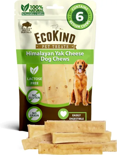Vista 36 de EcoKind Premium Gold Yak Cheese Himalaya - Masticables para perros, para razas grandes, totalmente naturales, con alto contenido de proteínas