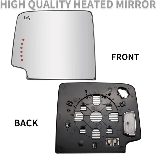 Vista 2 de Espejo lateral de repuesto para Chevrolet Silverado 1500 GMC Sierra 1500 2014-2017, para Chevy Silverado GMC Sierra 2500 3500 2015-2017, espejo