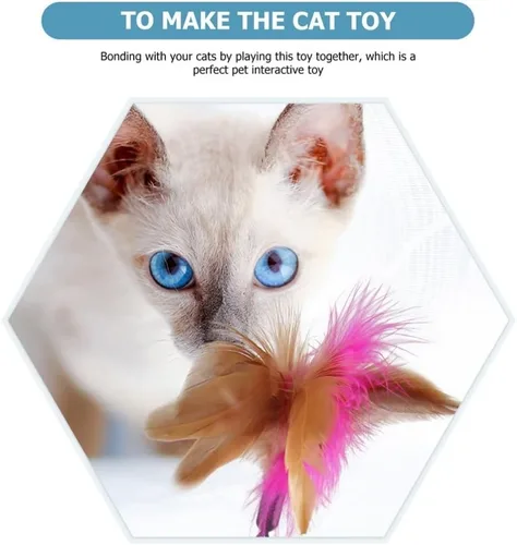 Vista 9 de POPETPOP Juguetes de collar para gatos, juguetes nteractive para gatos con campana, collar ajustable para mascotas para interiores