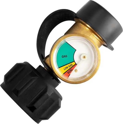 Vista 5 de DOZYANT Propane Tank Gauge Level Indicator Leak Detector Gas Pressure Meter Universal for RV Camper, Cylinder, BBQ Gas Grill, Heater and More