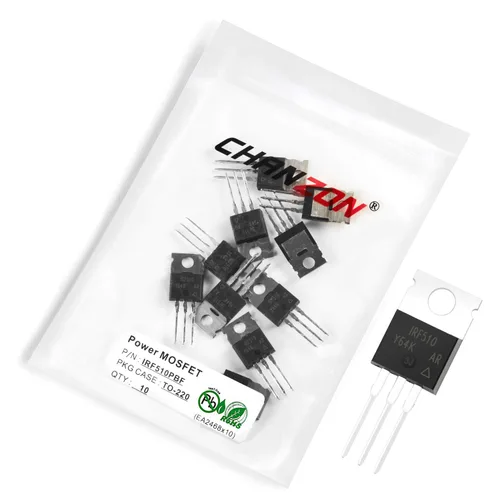 Vista 91 de Chanzon 2N60 TO-220AB NMOS MOS N-Channel Power MOSFET Transistor, alto voltaje y corriente nominal, (paquete de 10 unidades)