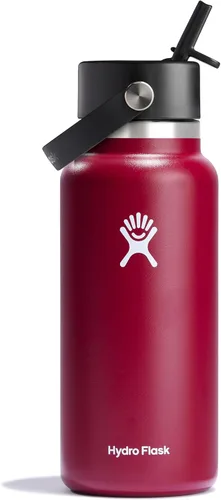 Vista 59 de Hydro Flask de boca ancha con tapa Flex de pajita de 24 onzas Agave